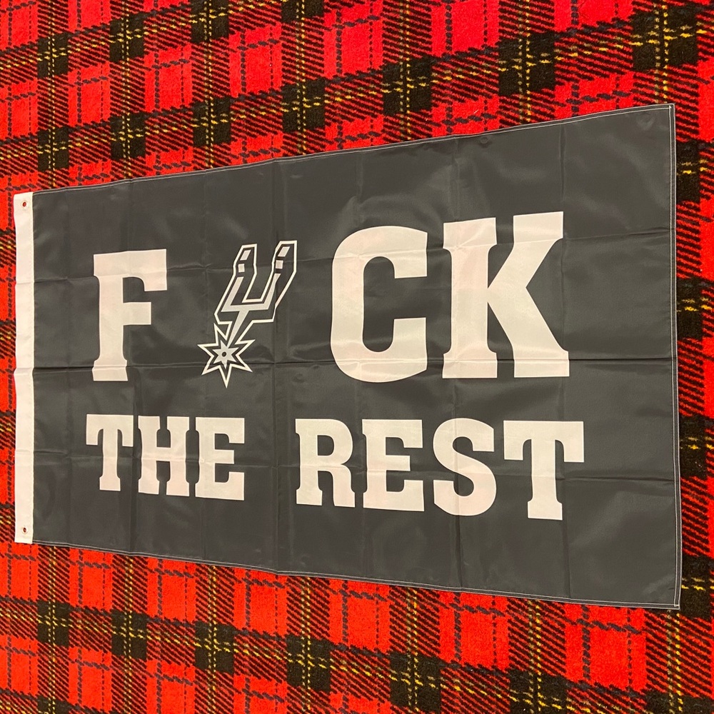 Brand new San Antonio Spurs banner flag